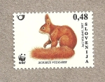 Stamps Slovenia -  Ardilla