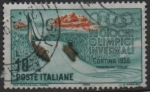 Stamps Italy -  VII Juegos Olimpicos d' Invierno d Cortina, Trampolin