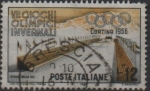Stamps Italy -  VII Juegos Olimpicos d' Invierno d Cortina, Estadio  y Montañas d' Cristal 