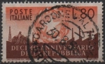 Stamps : Europe : Italy :  10º Aniv. d