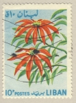 Stamps Lebanon -  flor