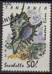 Stamps Tanzania -  TANZANIA 1992 Michel 1252 Sello Moluscos Murex Ramosus Linne Matasellos de Favor Preobliterado 