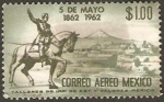 Sellos de America - Mxico -  Centº de la batalla de la Puebla