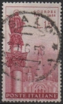 Stamps Italy -  Virgen María y Santuario d' Lourdes