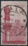 Sellos de Europa - Italia -  Virgen María y Santuario d' Lourdes