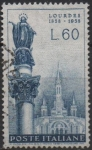 Sellos de Europa - Italia -  Virgen María y Santuario d' Lourdes