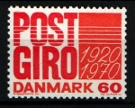 Sellos de Europa - Dinamarca -  50 Aniv. giro postal Dinamarca