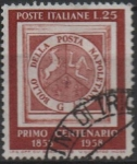 Stamps Italy -  Centenario d' Primer sello del reino d' Napoles