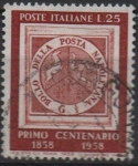 Stamps Italy -  Centenario d' Primer sello del reino d' Napoles