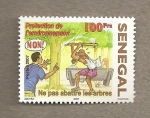 Stamps : Africa : Senegal :  Protección medio ambiente
