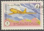 Stamps Afghanistan -  Tupolev Tu-104A