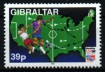 Stamps Gibraltar -  Mundial Fútboñ USA'94