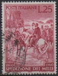 Stamps Italy -  Centenario d' l' Expedicion d' l' Mil, Encuentro entre Garibaldi y Vittorio Emanuel II