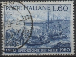 Sellos de Europa - Italia -  Centenario d' l' Expedicion d' l' Mil,  Internado en Quarto d' Mile