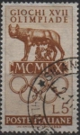 Stamps Italy -  Juegos d' l' Olimpiada XVII, Loba d' Roma