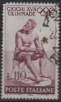 Stamps Italy -  Juegos d' l' Olimpiada XVII, Boxeador Romano