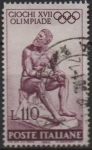 Stamps Italy -  Juegos d' l' Olimpiada XVII, Boxeador Romano