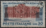 Stamps Italy -  Centenario d' l' Unificación d' Italia, Palacio Carignano, Turín