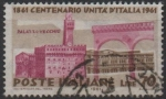 Stamps Italy -  Centenario d' l' Unificación d' Italia, Palacio Vecchio, Florencia