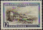 Stamps Uruguay -  URUGUAY 1969 Sello Nuevo Paisajes Puerta Exterior de Montevideo Usado