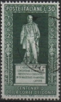 Sellos de Europa - Italia -  Centenario d' l' orden d' Tribunal d' Cuentas, Monumento a Cavour