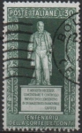 Stamps Italy -  Centenario d' l' orden d' Tribunal d' Cuentas, Monumento a Cavour