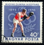 Stamps Hungary -  75 aniv. Comite Olimpico Hungaro