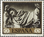 Sellos del Mundo : Europe : Spain : ESPAÑA 1962 1418 Sello Nuevo Pintor Francisco de Zurbaran San Serapio