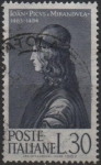 Stamps Italy -  Giovanni Pico della Mirandola