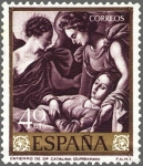 Stamps Spain -  ESPAÑA 1962 1419 Sello Nuevo Pintor Francisco de Zurbaran Entierro de Santa Catalina