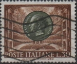 Sellos de Europa - Italia -  Pietro Mascagni y Teatro Costanzi, Roma