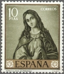 Stamps Spain -  ESPAÑA 1962 1427 Sello Nuevo Pintor Francisco de Zurbaran La Inmaculada