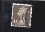 Stamps United Kingdom -  Reina Isabel II