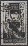 Sellos de Europa - Italia -  20º Aniv. d' l' Resistencia, Campo d' Concentración