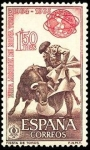 Stamps Spain -  ESPAÑA 1964 1591 Sello Nuevo Feria de Nueva York Fiesta Brava Toros