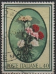 Stamps Italy -  Claveles