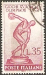 Stamps : Europe : Italy :  XVII Juegos Olímpicos en Roma