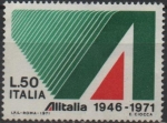 Stamps Italy -  25 Aniversario d' Alitalia