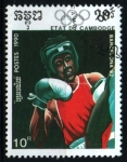 Stamps Cambodia -  BARCELONA'92