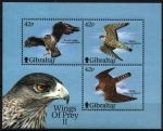 Stamps Gibraltar -  Aves rapaces