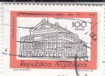 Stamps Argentina -  teatro Colón de la ciudad de Buenos Aires