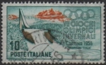 Stamps Italy -  Juegos d' invierno d' Cortina, Trampolin