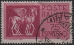 Stamps Italy -  Caballos Alados etruca