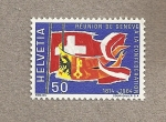 Stamps Switzerland -  150 Aniv de la unión de Ginebra a la confederación