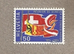 Sellos de Europa - Suiza -  150 Aniv de la unión de Ginebra a la confederación