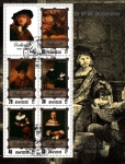 Stamps North Korea -  Pinturas de Rembrandt