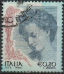 Stamps Italy -  Mujeres en el Arte, Danae