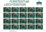 Stamps Liechtenstein -  Fauna- Tritón alpino