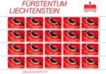 Stamps Liechtenstein -  Fauna- Pico tridáctico