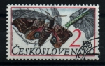 Sellos de Europa - Checoslovaquia -  serie- Mariposas y polillas